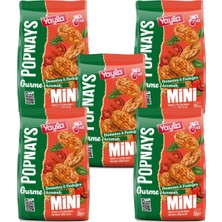 Yayla Popnays Gurme Domates ve Fesleğen Aromalı Mini Mısır ve Pirinç Patlağı 50 G X5
