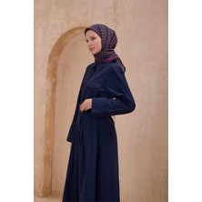 Belli Geometrik Desen Paulista Bordo Eşarp 8