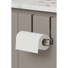 Zabata Havluluk Peçetelik Askısı Banyo Mutfak Düzenleyicisi Kağıt Rulo Havlu Askılığı Pratik Siyah Rulo