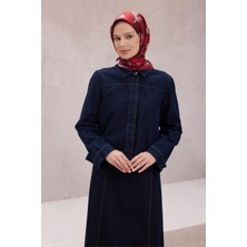 Belli Geometik Desen Ipek Eşarp 4213D (Twıll) Bordo - 86