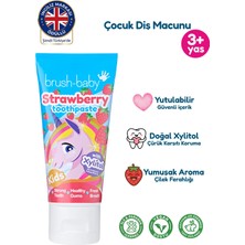 3+ Yaş Çocuk Diş Macunu - Doğal Çilek Aromalı 50 ml