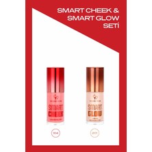 Golden Rose Smart Cheek Liquid Blush NO:104 ve Smart Glow Liquid Highlighter No :201 Allık ve Aydınlatıcı Seti