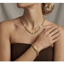 Vıp 14 K Gurmet Kolye Bileklik Set