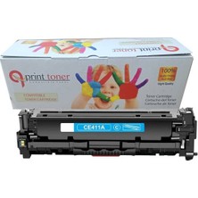 QPRİNT TONER Hp 305A CE411A Muadil Toner Mavi CC531A LBP7200 LBP7210 LBP7660 M351 M375 M451 M475 CM2320 CP2025