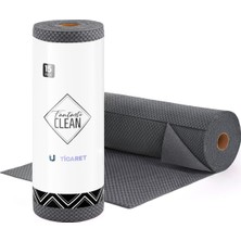Fantasti Clean FantastiClean 15’li Kopartılabilir Rulo Mikrofiber Temizlik Bezi 30x45 Gri