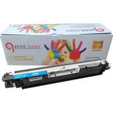 QPRİNT TONER Hp 126A CE311A Mavi Muadil Toner CF350A 1000 Sayfa M176 M177 LBP7010 7018 CRG729 CP1025 M175 M275