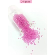 Herşey Trend Herşeytrend Kesme Cam Boncuk 2mm - 20 Gram - Şeffaf Mat Pembe -BNC329