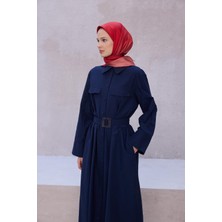 Belli Degrade Desen Ipek Eşarp 4224D (Twıll) Kımızı - 52