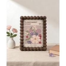 MİEN Mien Bubble Akasya Ahşap Çerçeve – Bohem ve Rustik Dekoratif Obje 13X18CM
