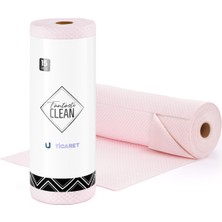 Fantasti Clean FantastiClean 15’li Kopartılabilir Rulo Mikrofiber Temizlik Bezi 30x45 Pembe