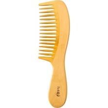 Hakiki Doğal Geniş Dişli Saplı Şimşir Tarak 23 cm  – Ultra Pürüzsüz Yüzey