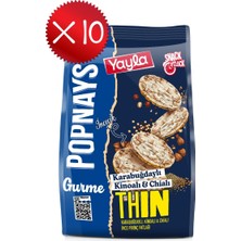 Yayla Popnays Gurme Karabuğday Kinoa ve Chialı Ince Pirinç Patlağı 80 G X10