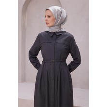 Belli Geometik Desen Ipek Eşarp 4209D (Twıll) Gümüş - 04