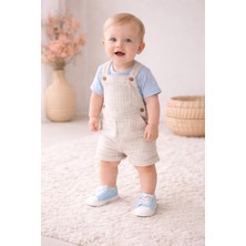 Leoncino 5206 Bağcıklı Unisex Müslin Kısa Düz Renk Patik Ayakkabı 18-19 No