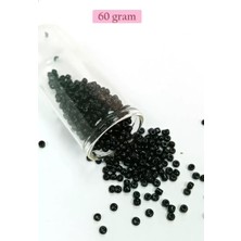 Herşey Trend Herşeytrend Dökme Cam Kum Boncuk (8/0) 3 mm - 60 Gram - Parlak Siyah - BNC211