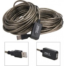 Derwell 5 Metre 5mt USB Aktif Erkek/dişi High Speed Kablo Chipli Model Ara USB Uzatma Kablosu Extension Kablo Güçlendirilmiş USB Uzatma Erkek/kadın USB Ara Kablosu