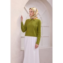 Belli Obje Desen Ipek Eşarp 4216D (Twıll) Sarı - 56