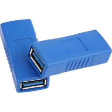 Derwell USB 3.0 Dişi - Dişi Uzatma Adaptörü Yüksek Hızlı USB Kablo Birleştirici Uzatıcı Adaptör Güncel Sürümlü Speed USB Ara Aparat 1 Adet