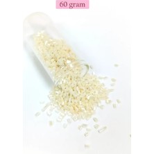 Herşey Trend Herşeytrend Kesme Cam Boncuk 2mm - 60 Gram - Krem - BNC384