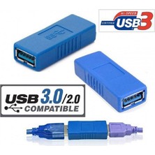 Derwell USB Dişi Dişi 3.0 Ara Uzatma Birleştirme Kablo Aparatı Yeni Yüksek Hızlı Sürüm Kablo Uzatıcı Adaptör 5 Gbps'ye Kadar USB 3.0 Hız 1 Adet