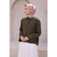 Belli Geometik Desen Ipek Eşarp 4203D (Twıll) Pudra - 07