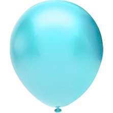 Gemar Rasyonel Metalik Balon Açık Mavi - 15 Adet