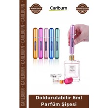 Carlburn #parfümşişesi Şişesinden Doldurulabilir Taşınabilir Çanta Içi Mini Cep Parfüm Şişesi 5 ml x 1 Adet