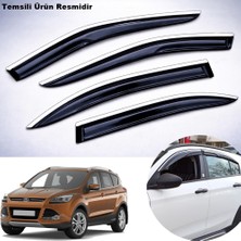 Caraks Ford Kuga Mügen Cam Rüzgarlığı Abs Krom Nikelajlı Cam Rüzgarlığı 2013 Sonrası 4 Lü Set