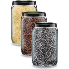 Zencefil Organik Beluga Mercimek + Amaranth + Karabuğday Bi Kavanoz 660 Cc. Cam Kavanozlarda Siyah Mercimek Greçka