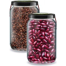 Zencefil Organik Karabuğday Greçka + Kırmızı Fasulye Bi Kavanoz 660 Cc. Cam Kavanozlarda