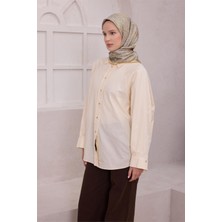 Belli Leopar Desen Ipek Eşarp 4208D (Twıll) Hardal - 85