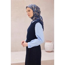 Belli Etnik Desen Premıum Soft Saks Eşarp 5