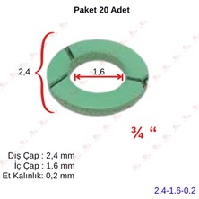 OEM Klingrit Conta  Yeşil 3/4'' (20 Adet) 24*16*0,2