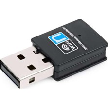 Derwell USB Adaptör Alıcı Kablosuz Wifi Adaptör Mini 300 Mbps Realtek RTL8192EU Chipset USB Wifi Adaptörü Kablosuz Alıcı Dongle Ağ Kartı Masaüstü Güçlendirici
