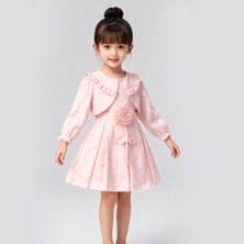 Eylo Bebe Bolerolu Pileli Kız Cocuk Elbise