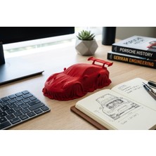 Demirhan3D Porsche 911 Gt3 Rs Kırmızı Örtülü Model Araba Figürü – Koleksiyonluk Premium Tasarım, Hediye Seçeneği - 11,2 x 19,9 x 5,2 cm - 96 Gram
