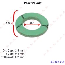 OEM Klingrit Conta  Yeşil  (20 Adet) 15*08*0,2