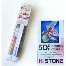 NT Boncuklu Taşlı Pano Mozaik Elmas Goblen Diamond Tablo 50 x 40 cm Uçan Baykuş