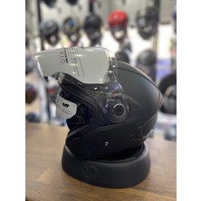 Mt Helmets Mat Siyah Yarım Kask