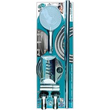 Kocadal Mht Krom - Vakumlu  Lüks  Sürgülü Duş Seti (5047) Mht