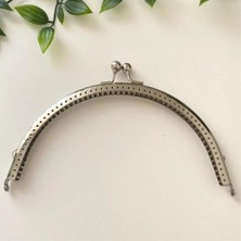 Yumakça Çanta ve Cüzdan Klipsi Gümüş Renk Oval Model 18 cm