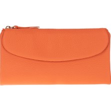 BloominBag Élıa Pebble Orange Large Deri Kadın Cüzdan & Clutch