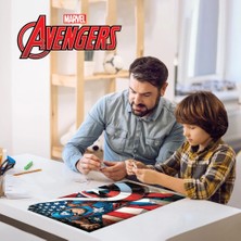 NW NessiWorld Captain America 300 Parça Puzzle 35584 - Metal Kutu