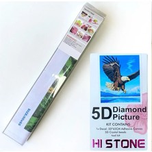 NT Boncuklu Taşlı Pano Mozaik Elmas Goblen Çocuklar Için Diamond Tablo 50 x 65 cm Kartal