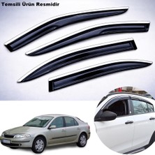 Caraks Renault Laguna 2 Mügen Cam Rüzgarlığı Abs Krom Nikelajlı Cam Rüzgarlığı 2001-2008 Arası 4 Lü Set