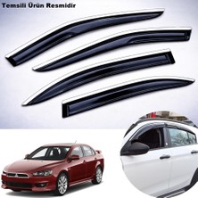 Caraks Mitsubishi Lancer Mügen Cam Rüzgarlığı Abs Krom Nikelajlı Cam Rüzgarlığı Shark 2008-2015 Arası 4 Lü