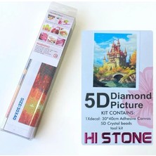 NT Boncuklu Taşlı Pano Çocuklar Için Mozaik Elmas Goblen Diamond Tablo 30 x 40 cm Şato