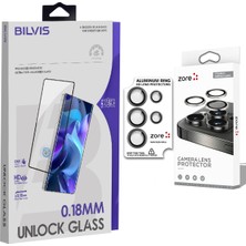 Vendas Galaxy S26 Ultra Uyumlu Premium Safir Parmak Izi Bırakmayan Anti-Reflective Lens Koruyucu +Bilvis Şeffaf Cam Ekran Koruyucu
