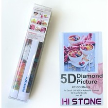 NT Boncuklu Taşlı Pano Mozaik Elmas Goblen Diamond Tablo 50 x 40 cm Tropik Kase