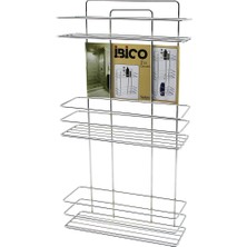 Kocadal Mht 3 Katlı - Dikdörtgen   Krom   Metal  Banyo Köşelik - Duşkabin Raf - Şampuanlık (5047) Mh